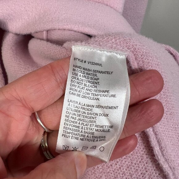 Anthropologie NVLT Knit Relaxed Blazer Jacket Size Small Pink Work Office Soft - Picture 11 of 12